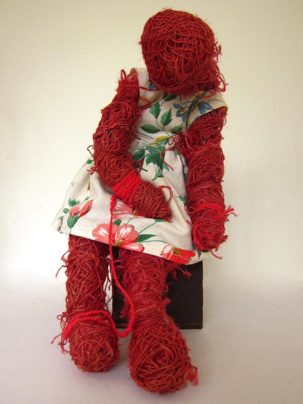 Red wool doll